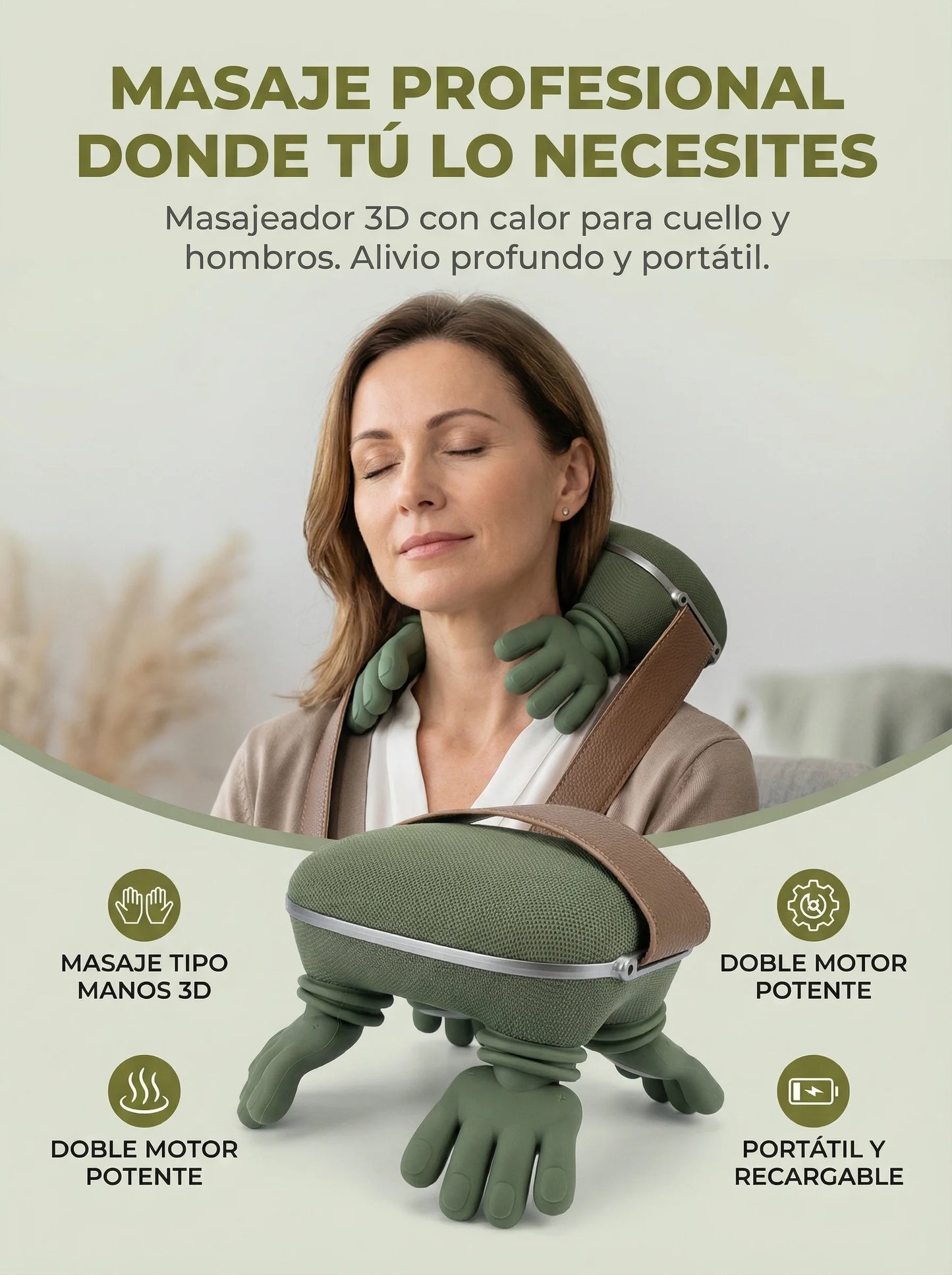Masajeador de cuello y hombros