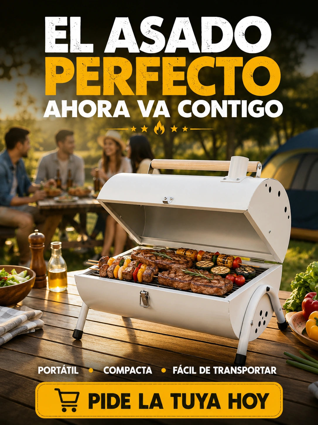 Parrilla de Carbón Portatil