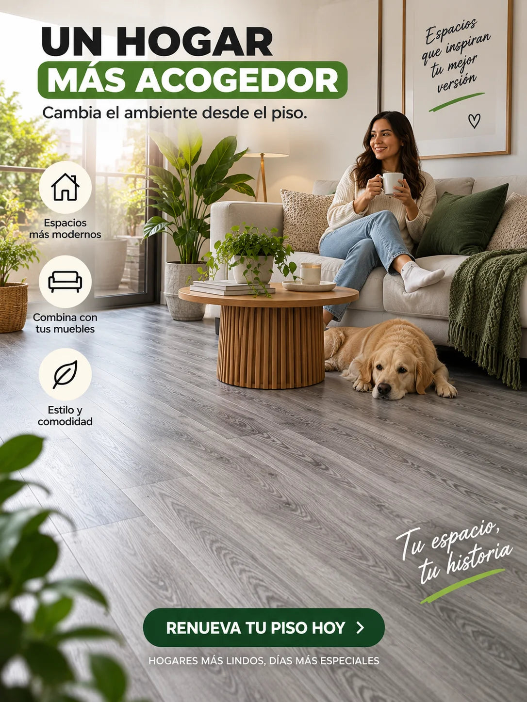 Piso PVC Tipo Madera